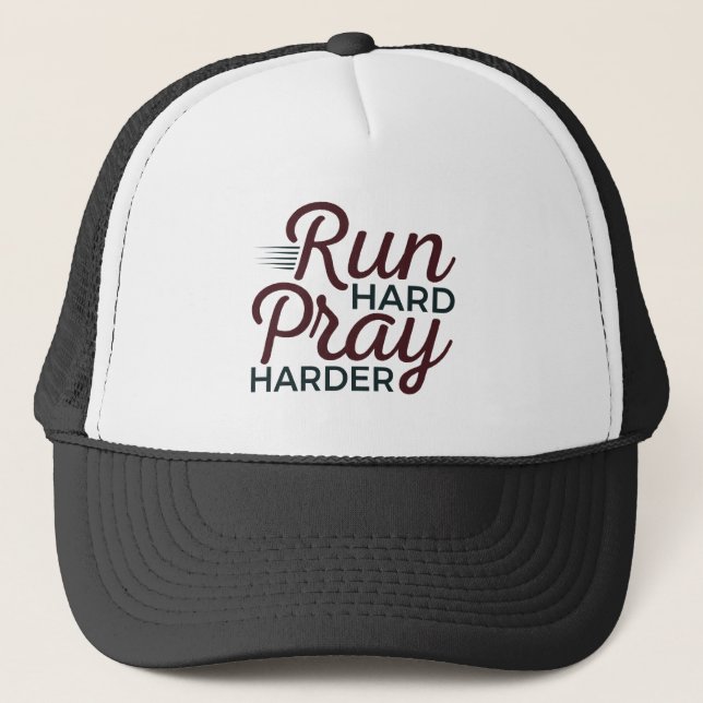 Casquette Exécuter hard Pray Harder Runner Christian (Devant)