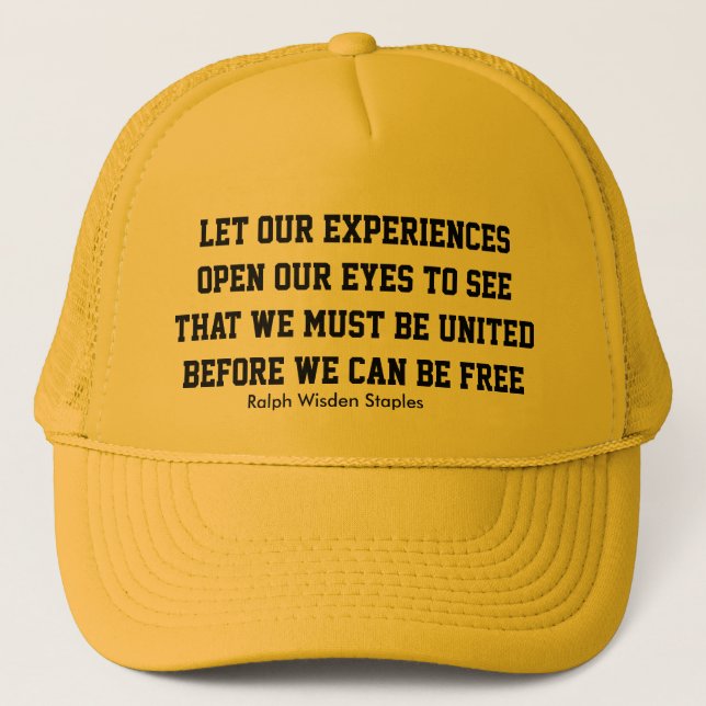 Casquette Expérience afro-américaine (Devant)