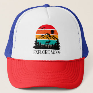 Casquette Explorez Plus Mountain Nature Adventure Outdoor
