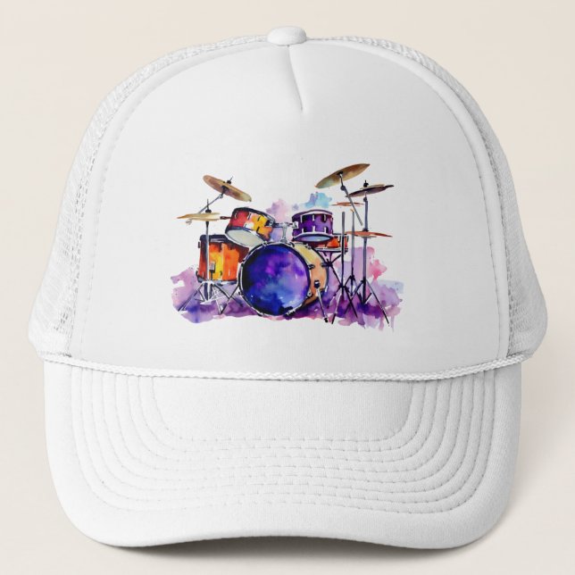 Casquette Explosion rythmique : le rêve d'un percussionniste (Devant)