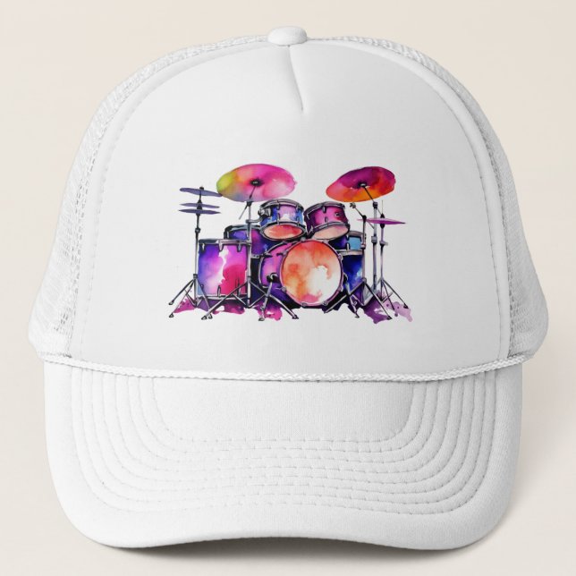 Casquette Explosion rythmique : le rêve d'un percussionniste (Devant)