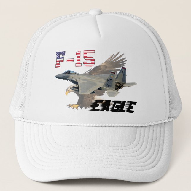 Casquette F-15C Eagle USAF Background Bald Eagle (Devant)