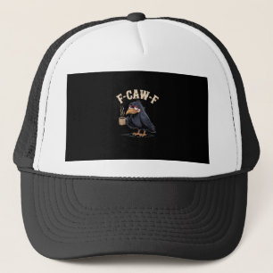 Casquette F Caw F Café Corbeau Gothique Corbeau Drôle Hallow