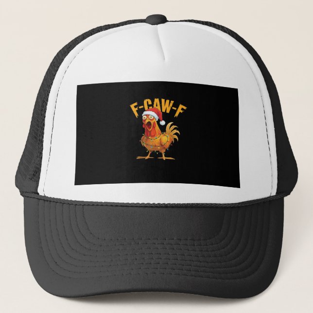Casquette F-Caw-F Chicken Christmas Essential (Devant)
