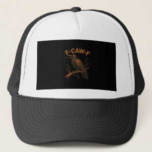 Casquette F-Caw-F Corbeau Amusant Amateur de Corbeau Humour