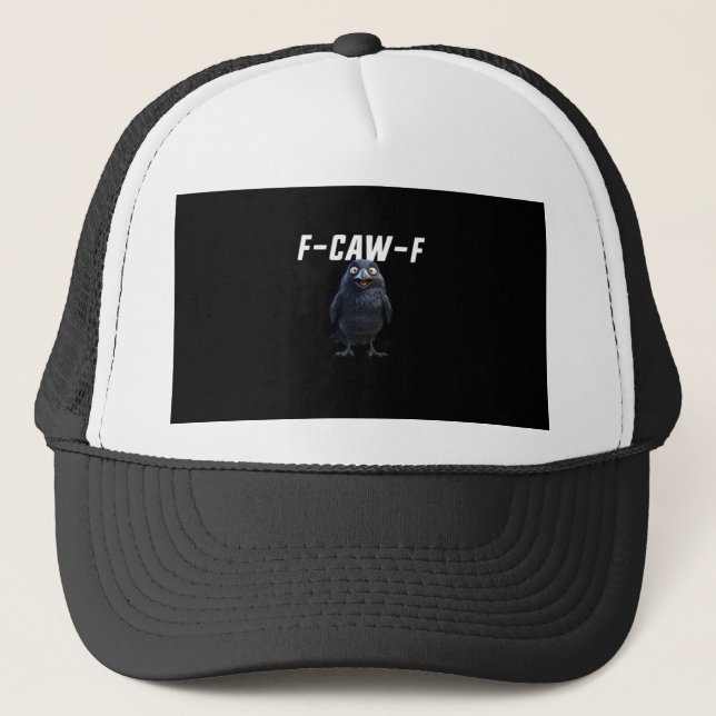 Casquette F Caw F Corbeau Style Créatif Amusant (Devant)