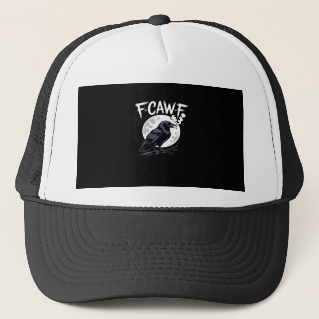 Casquette F-Caw-F Oiseau Classique Art Vintage (Devant)