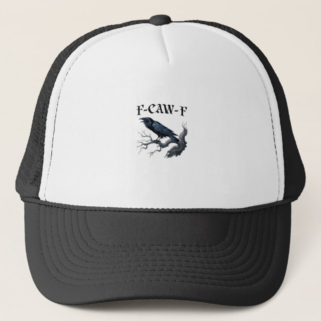 Casquette F-Caw-F Oiseau Drôle Corbeau (Devant)