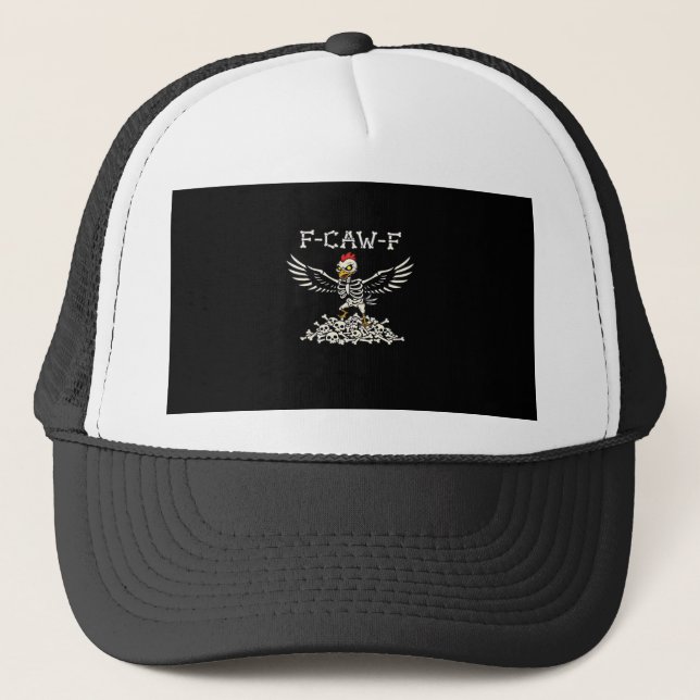 Casquette F Caw F Poulet Drôle Halloween Cool Style Unique (Devant)