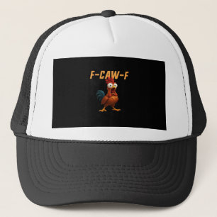 Casquette F-Caw-F Poulet Drôle Poulet F-Caw-F Engrenage Rétr