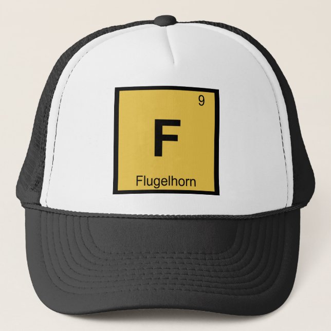Casquette F - Table périodique de la chimie musicale du bugl (Devant)