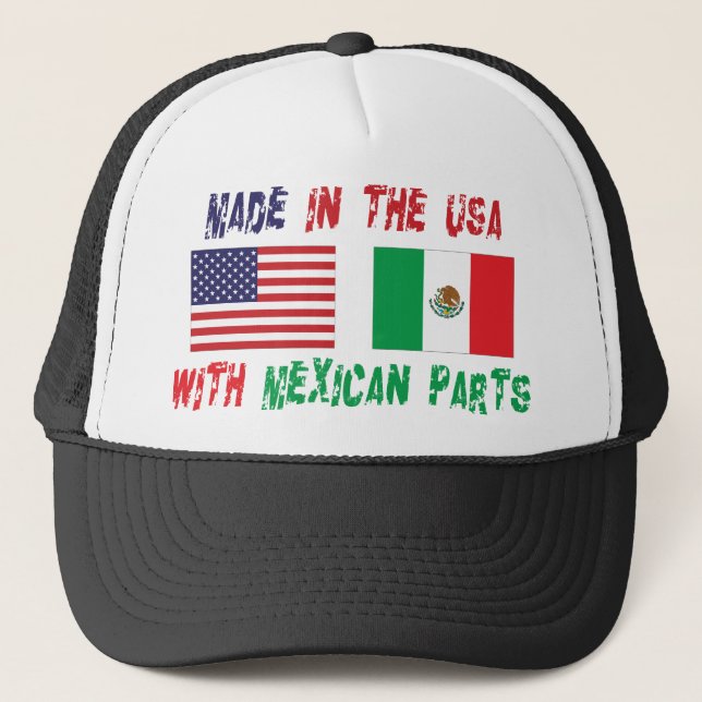 Casquette Fabriqué aux Etats-Unis avec le Mexicain partie la (Devant)