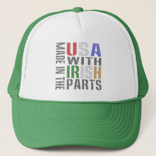 Casquette Fabriqué aux États-Unis pièces irlandaises