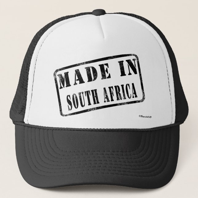 Casquette Fabriqué en Afrique du Sud (Devant)