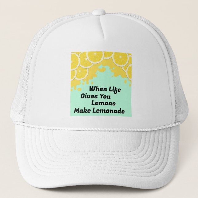 Casquette Fabriquer un chapeau de camion de Lemonade (Devant)