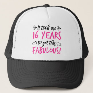 Casquette Fabuleux 16e anniversaire