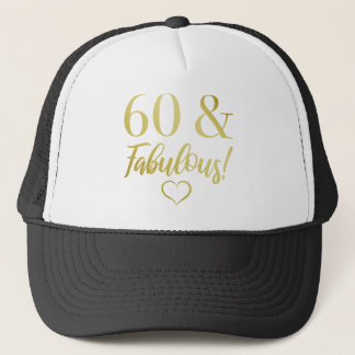 Casquette Fabuleux 60e anniversaire (or)