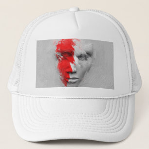 Casquette Face blanche rouge