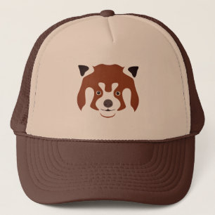 Casquette Face de panda rouge