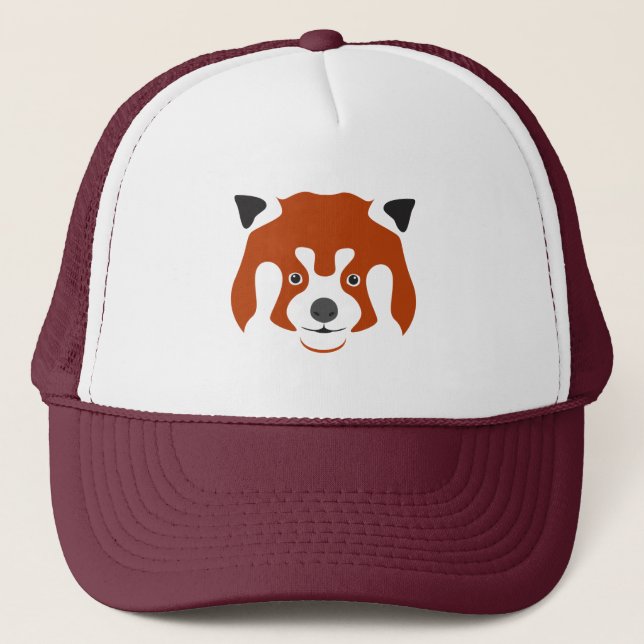 CASQUETTE FACE PANDA ROUGE (Devant)