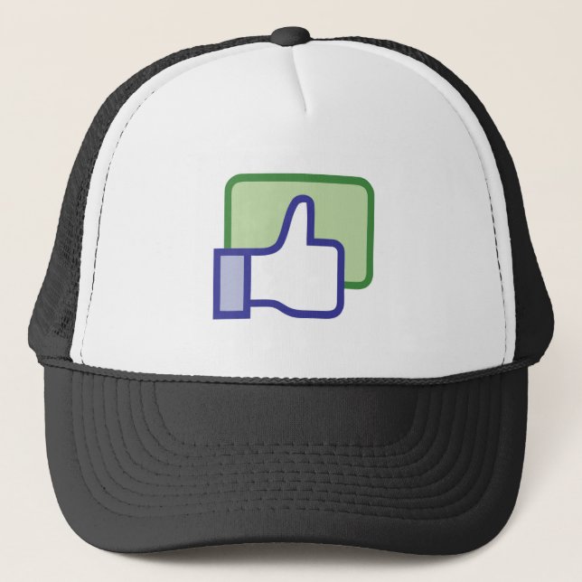 Casquette Facebook aiment le bouton (Devant)