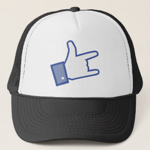 Casquette Facebook vous aiment basculer l'icône de rock de
