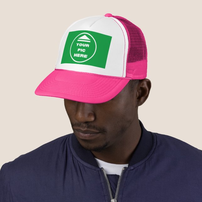 Casquette FACILE ! Chapeau de camion - rose - Personnaliser (En situation)