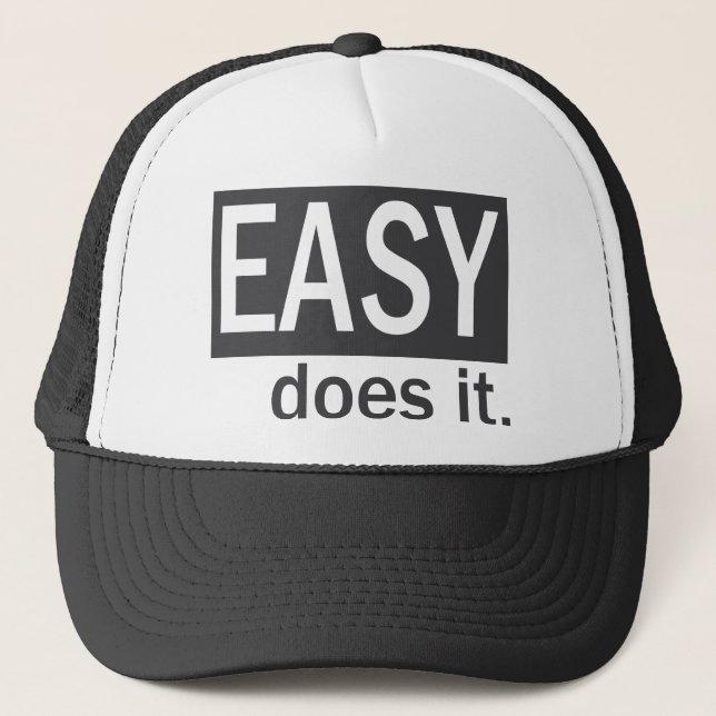 Casquette Facile le fait Drk Gry/blanc (Devant)