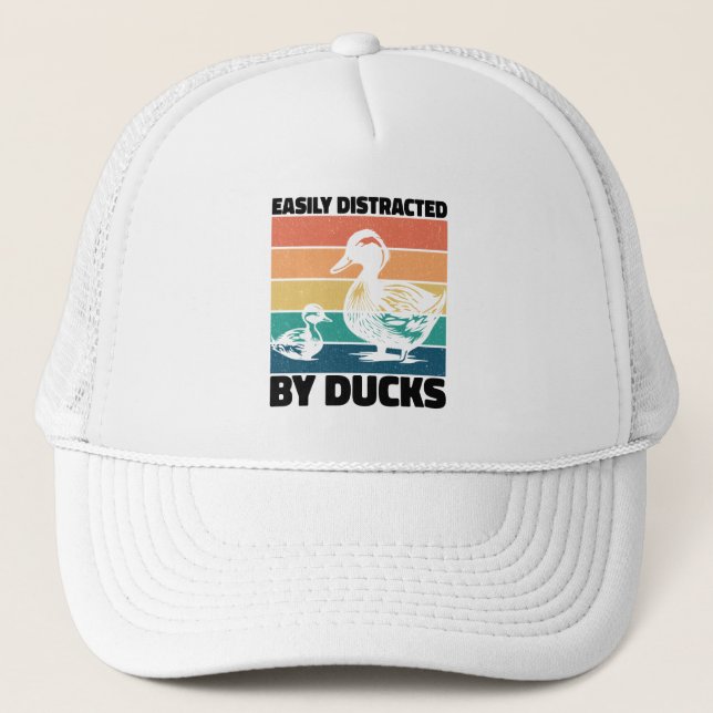 Casquette Facilement Distrait Par Canards Amour Cool De L'Ag (Devant)
