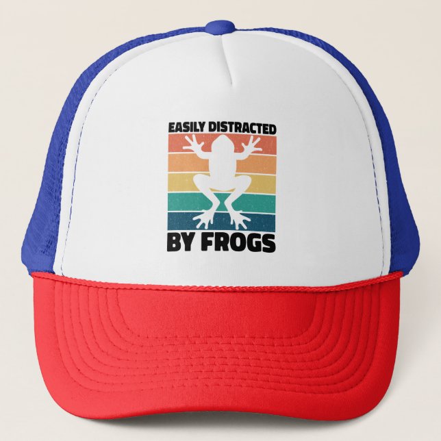 Casquette Facilement Distrait Par Les Amateurs De Grenouille (Devant)