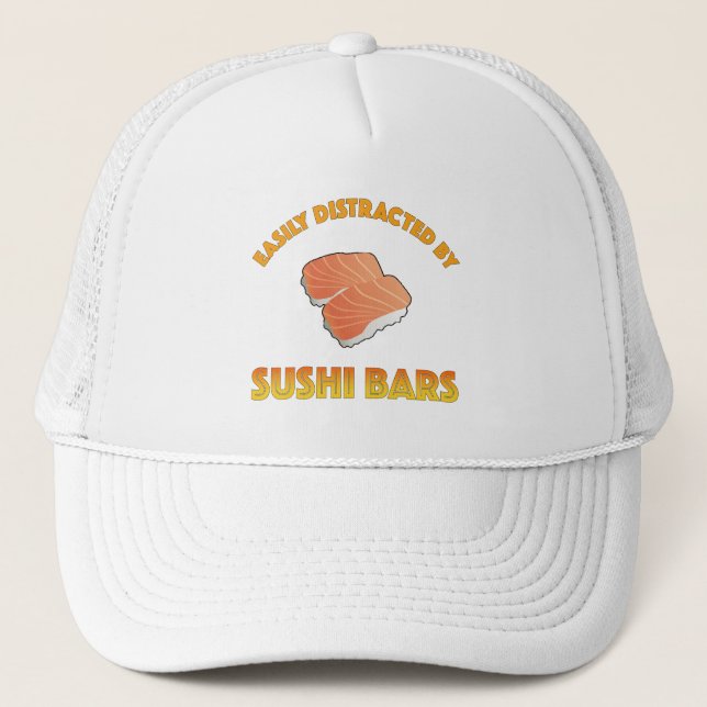 Casquette Facilement Distrait Par Les Bars À Sushi (Devant)