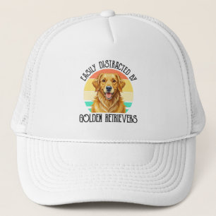 Casquette Facilement Distrait Par Les Golden Retrievers