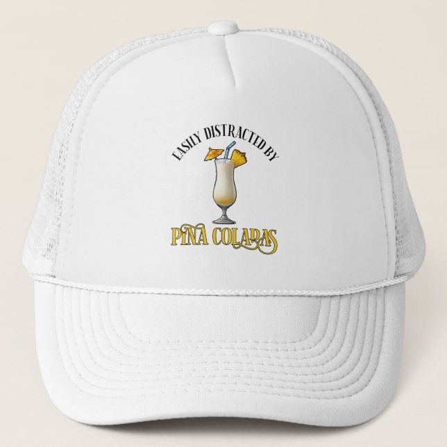 Casquette Facilement Distrait Par Les Pina Coladas (Devant)