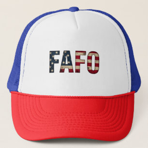 Casquette FAFO États-Unis en détresse Drapeau Déclaration po