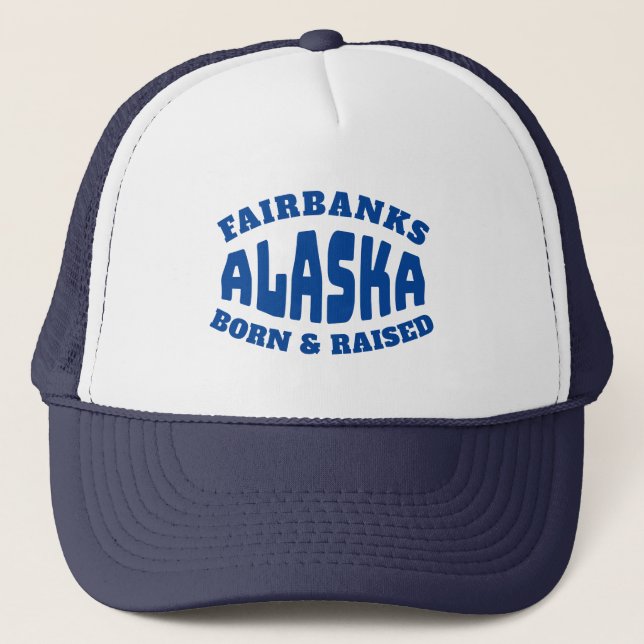 Casquette Fairbanks Alaska Né et élevé (Devant)