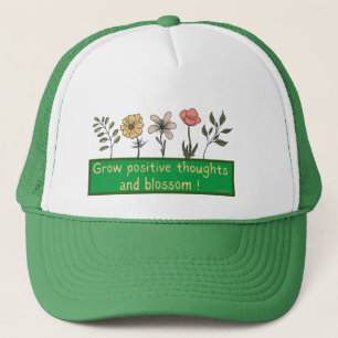 CASQUETTE FAIRE CROÎTRE DES PENSÉES POSITIVES ET DES MOTIFS