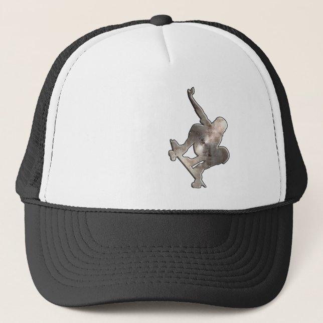 Casquette Faire de la planche à roulettes ; Noir frais (Devant)