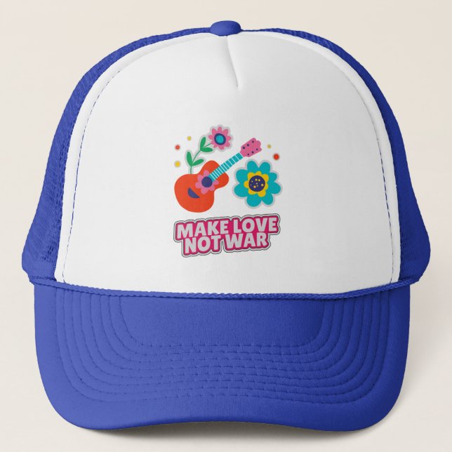 Casquette Faire l'amour pas la guerre (Devant)