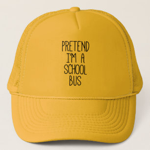 Casquette Faire semblant d'être un bus scolaire Drôle Hallow