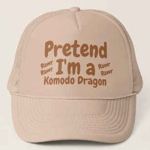 Casquette faire semblant que je suis komodo dragon halloween