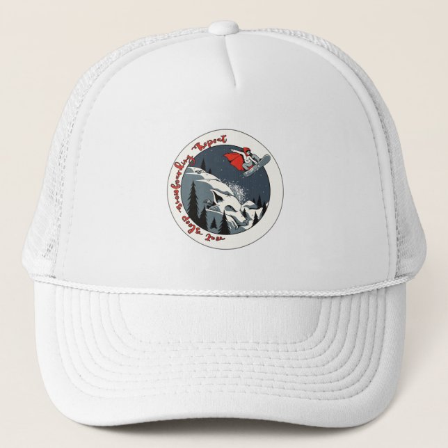 Casquette Fairy Snowborder ; Manger Dormir Snowboard Répéter (Devant)