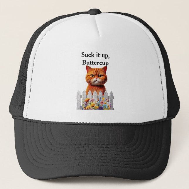 Casquette Fais avec, Bouton d'or (Devant)
