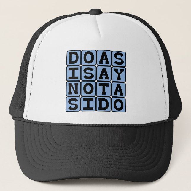Casquette Fais ce que je dis, pas ce que je fais, paroles de (Devant)