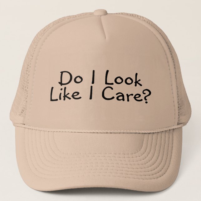 Casquette Fais je regarde comme je m'inquiète (Devant)
