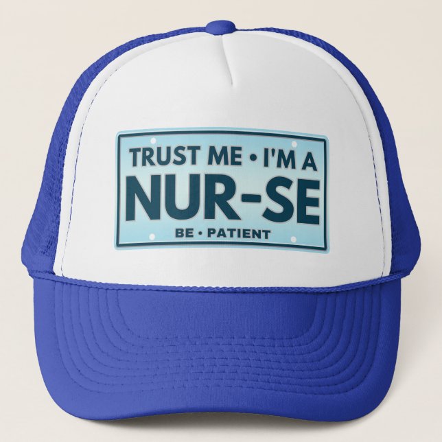 CASQUETTE FAIS MOI CONFIANCE JE SUIS UNE INFIRMIÈRE SOIS PAT (Devant)