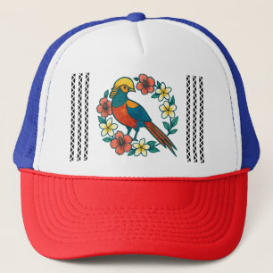 Casquette faisan doré