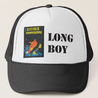 Casquette Faisant du surf des neiges (casquette), long