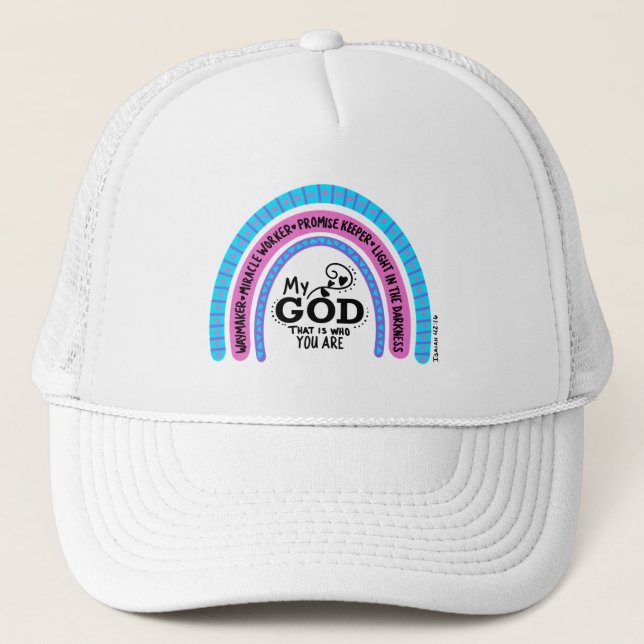 Casquette Faiseur de chemin Ouvrier de miracles Mon Dieu C'e (Devant)