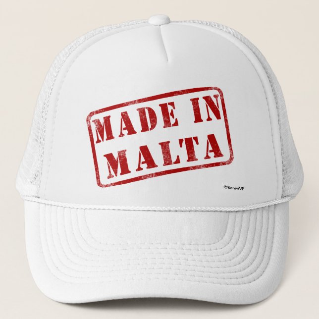 Casquette Fait à Malte (Devant)