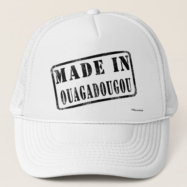 Casquette Fait à Ouagadougou (Devant)